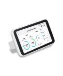Rent Pocket WiFi - Portable device displaying internet statistics.